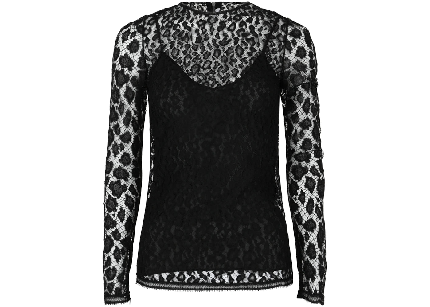 Givenchy Lace Patterned Blouse Black
