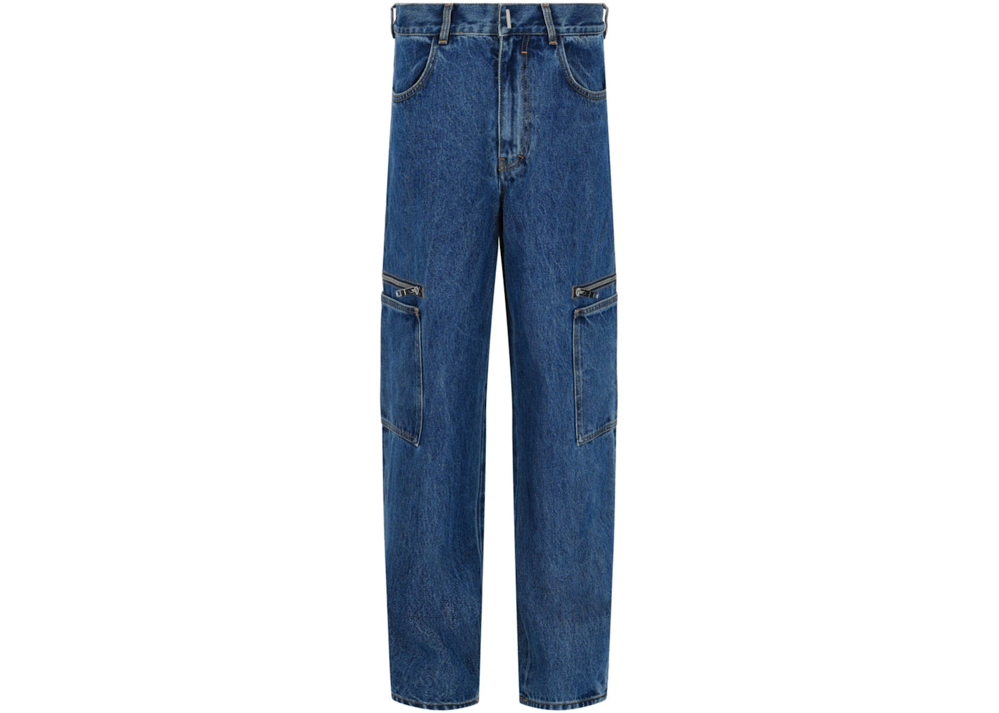 Givenchy Loose-Fit Cargo Jeans Blue Indigo
