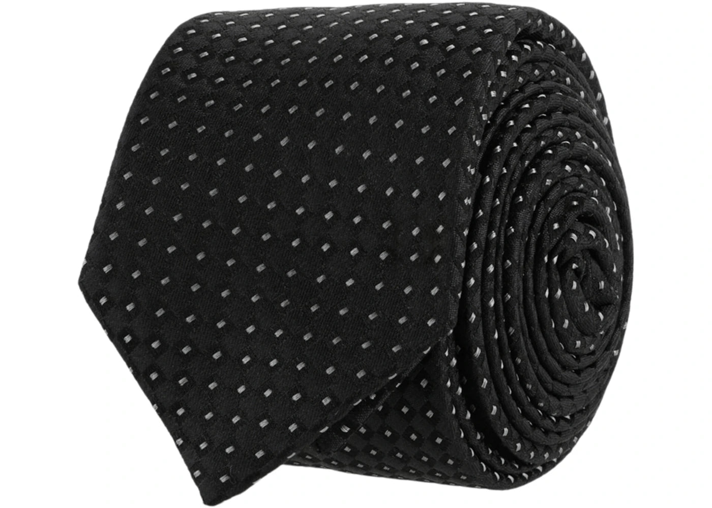 Givenchy Micro Design Silk Tie Black