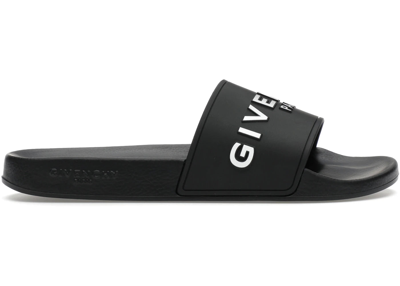 Givenchy Paris Flat Sandals Black White