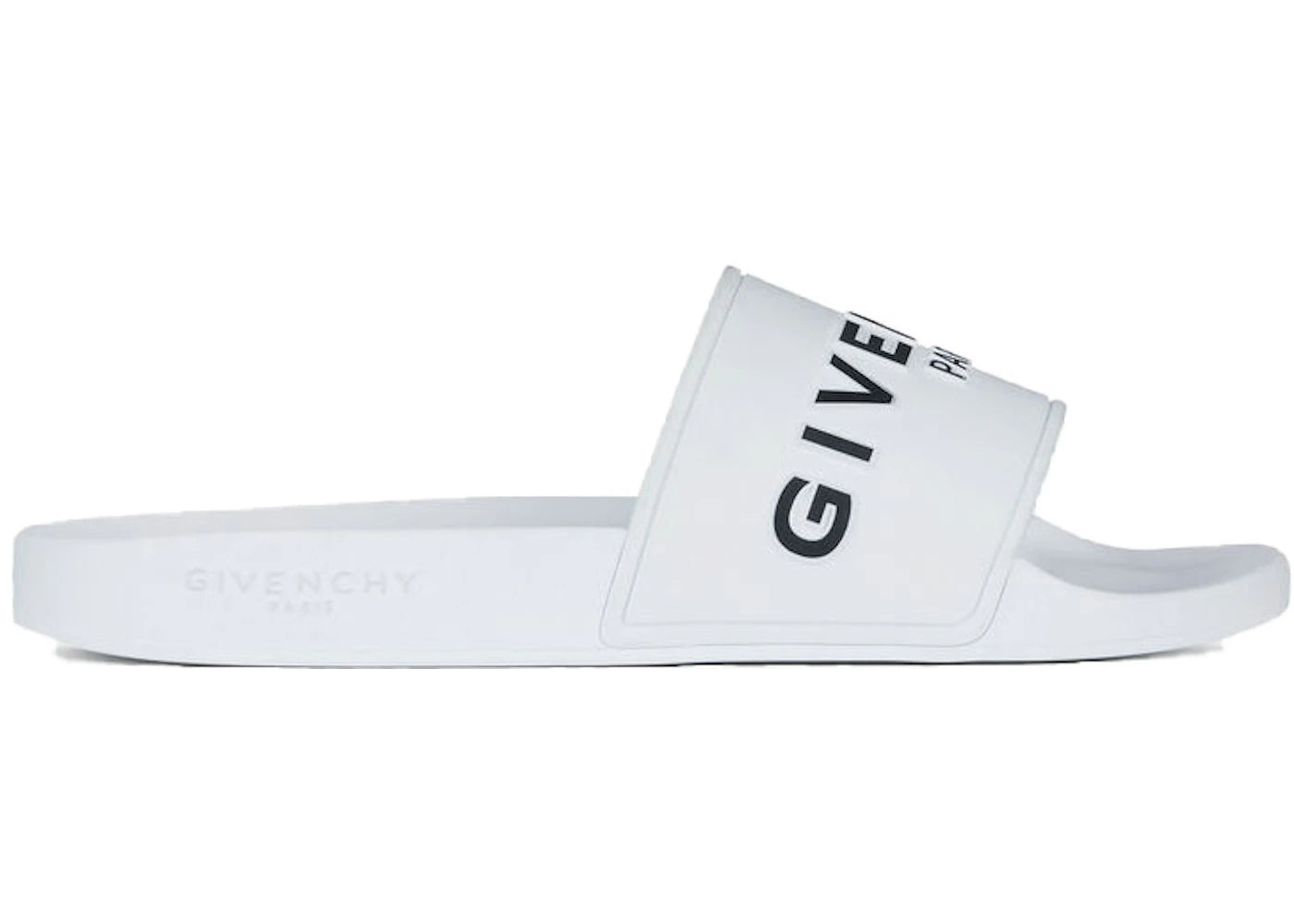 Givenchy Paris Flat Sandals White Black