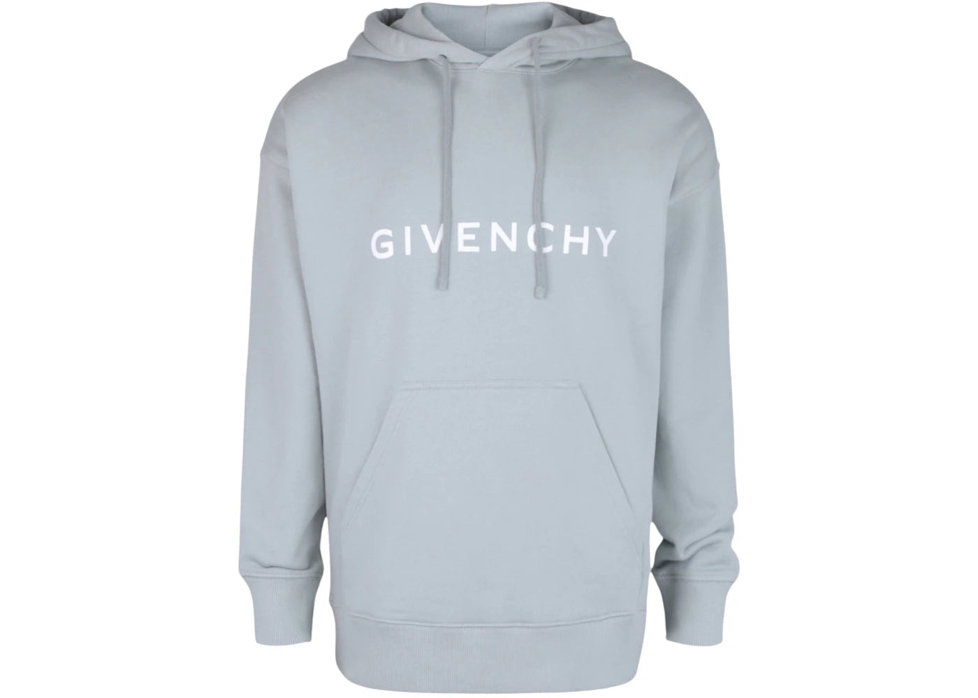 Givenchy Slim-Fit Logo Graphic Hoodie Mineral Blue
