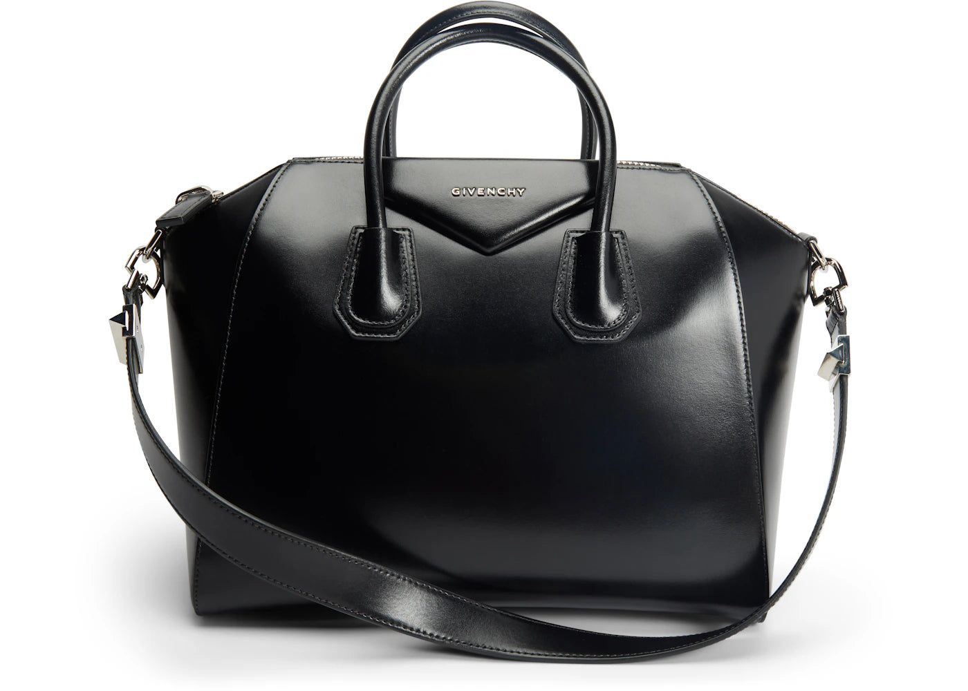 Givenchy Antigona Tote Shiny Lord Calfskin Medium Black
