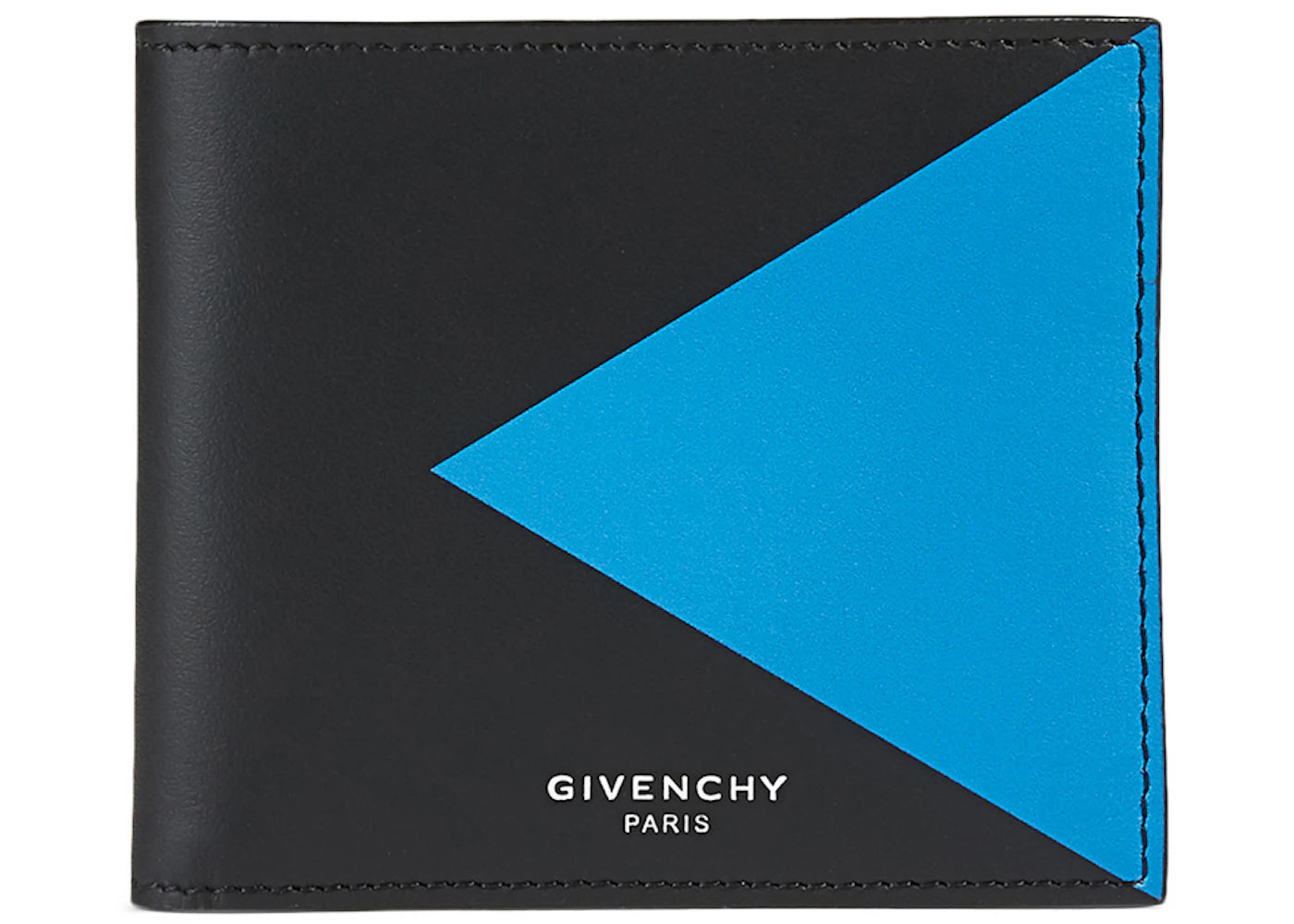 Givenchy V Shape Bifold Wallet (8 Card Slot) Leather Black/Blue