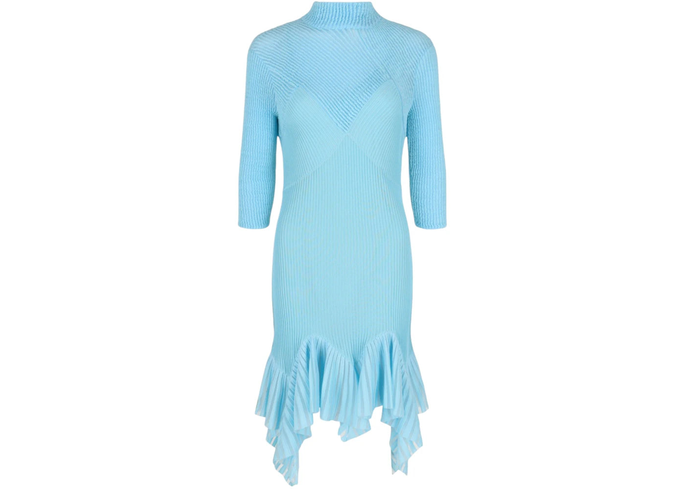 Givenchy Women's Asymmetric Handkerchief Dress Aquamarine