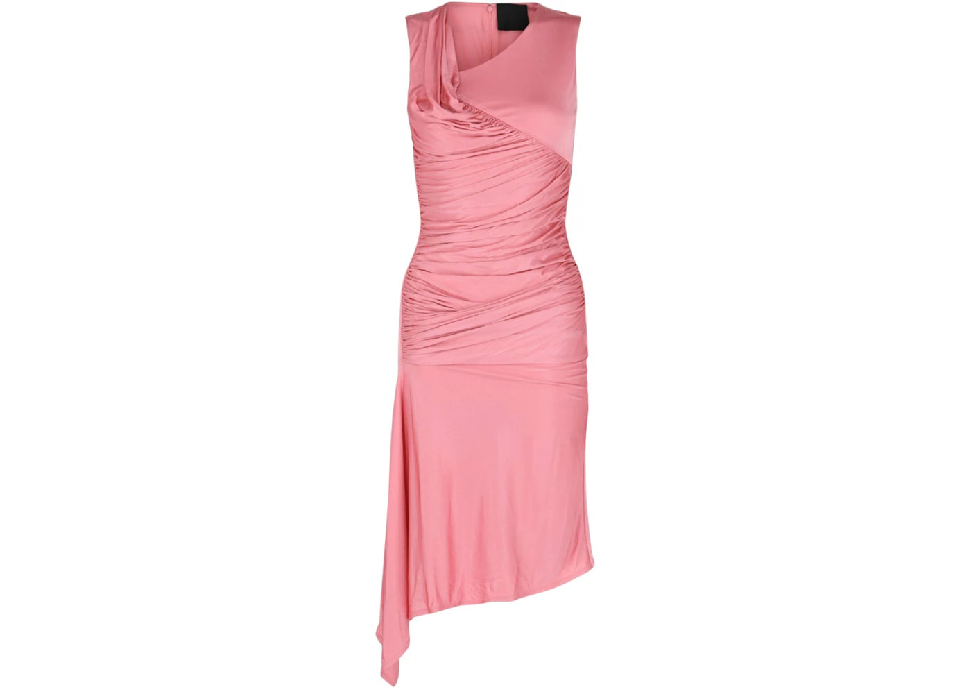 Givenchy Women's Asymmetrical Draped Dress Flamingo
