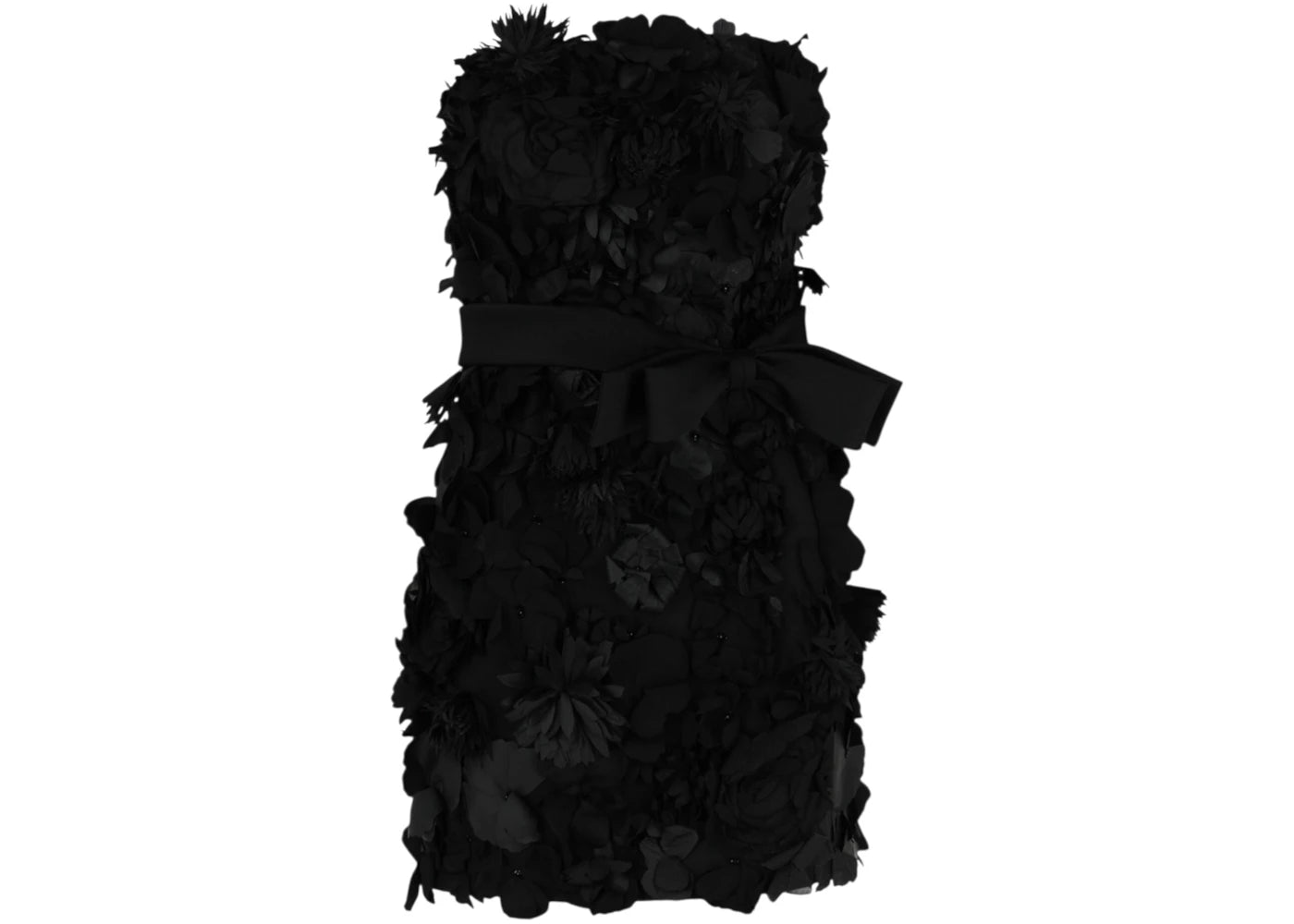 Givenchy Women's Bustier Embriodered Flower Dress Black