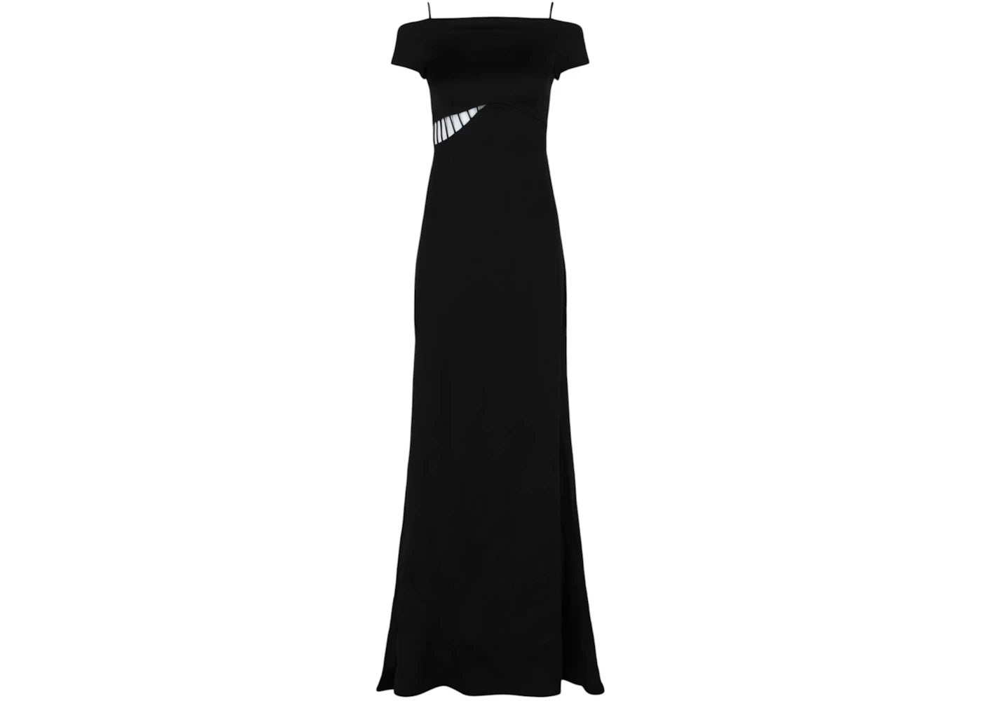 Givenchy Women's Cold Shoulder Cutout Gown Black