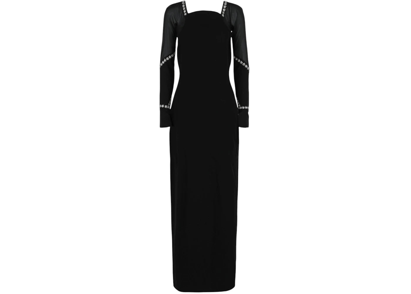 Givenchy Women's Crystal Embellished Crepe Gown Black