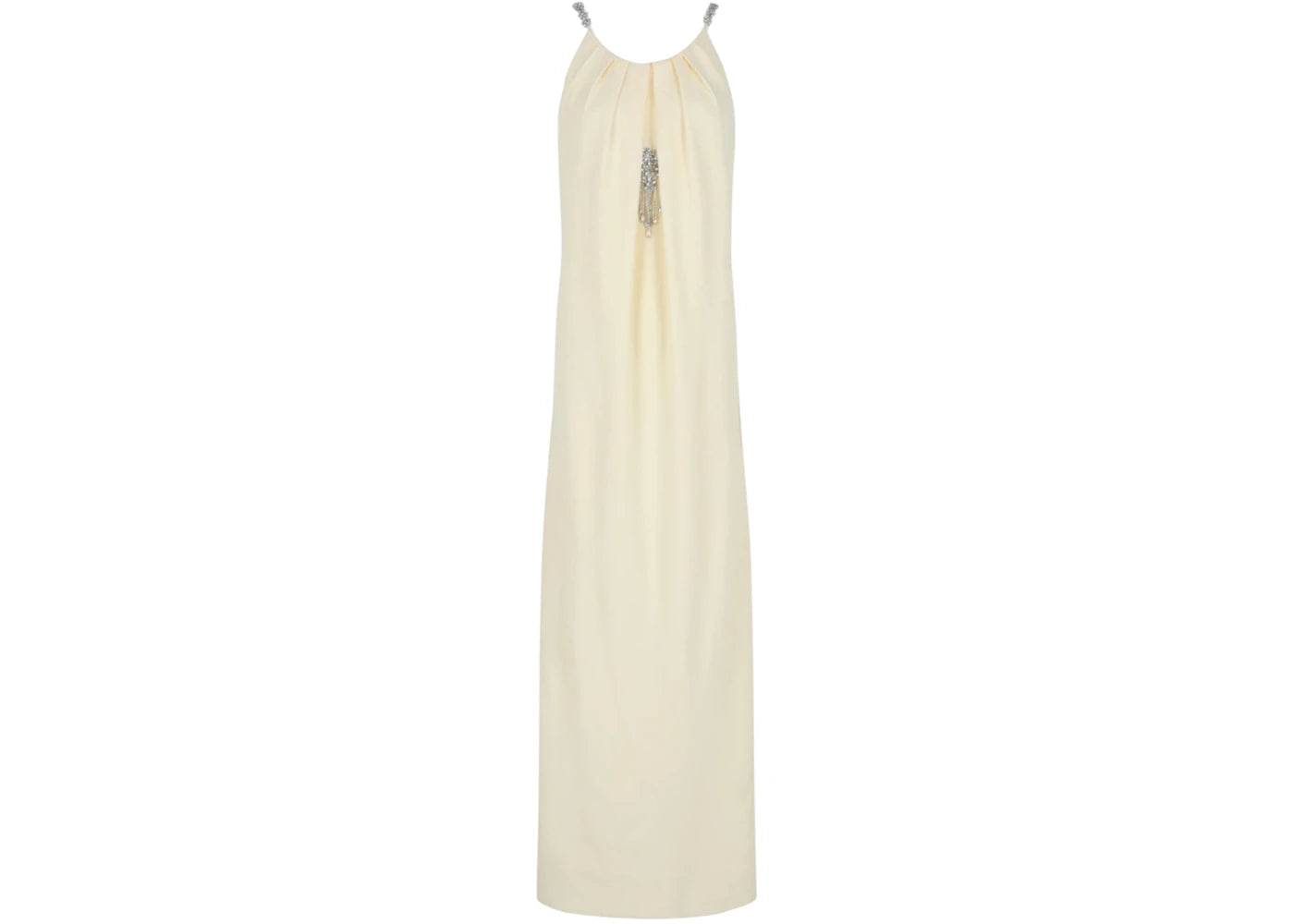 Givenchy Women's Crystal-Embellished Draped Gown Ivory
