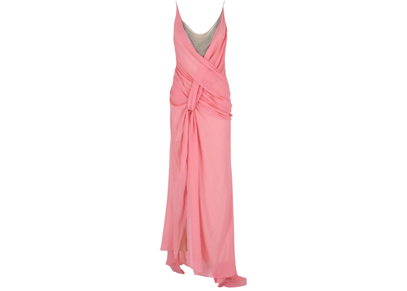 Givenchy Women's Draped Chain Dress Flamingo