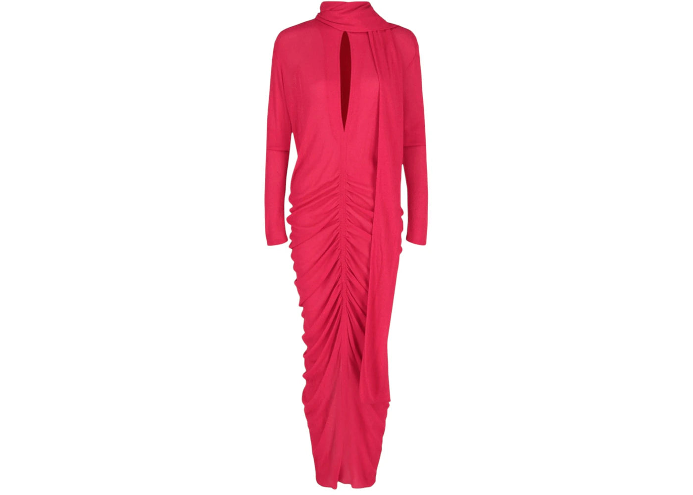 Givenchy Women's Draped Scarf Dress Cyclamen