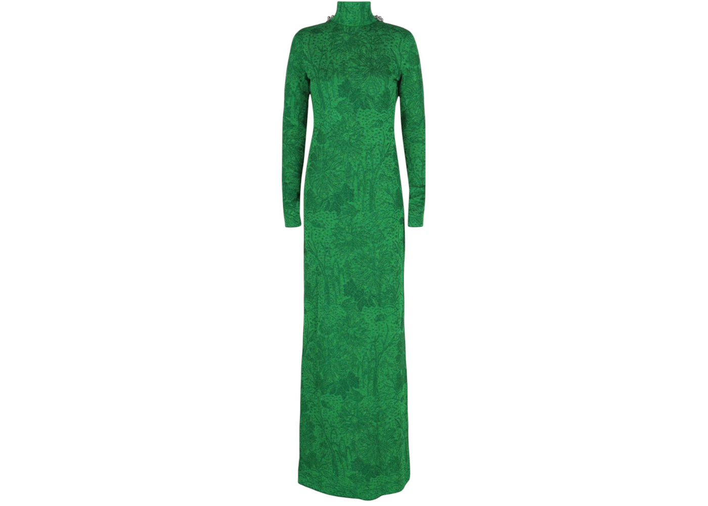 Givenchy Women's Embellished Open-Back Jacquard Gown Absynthe Green