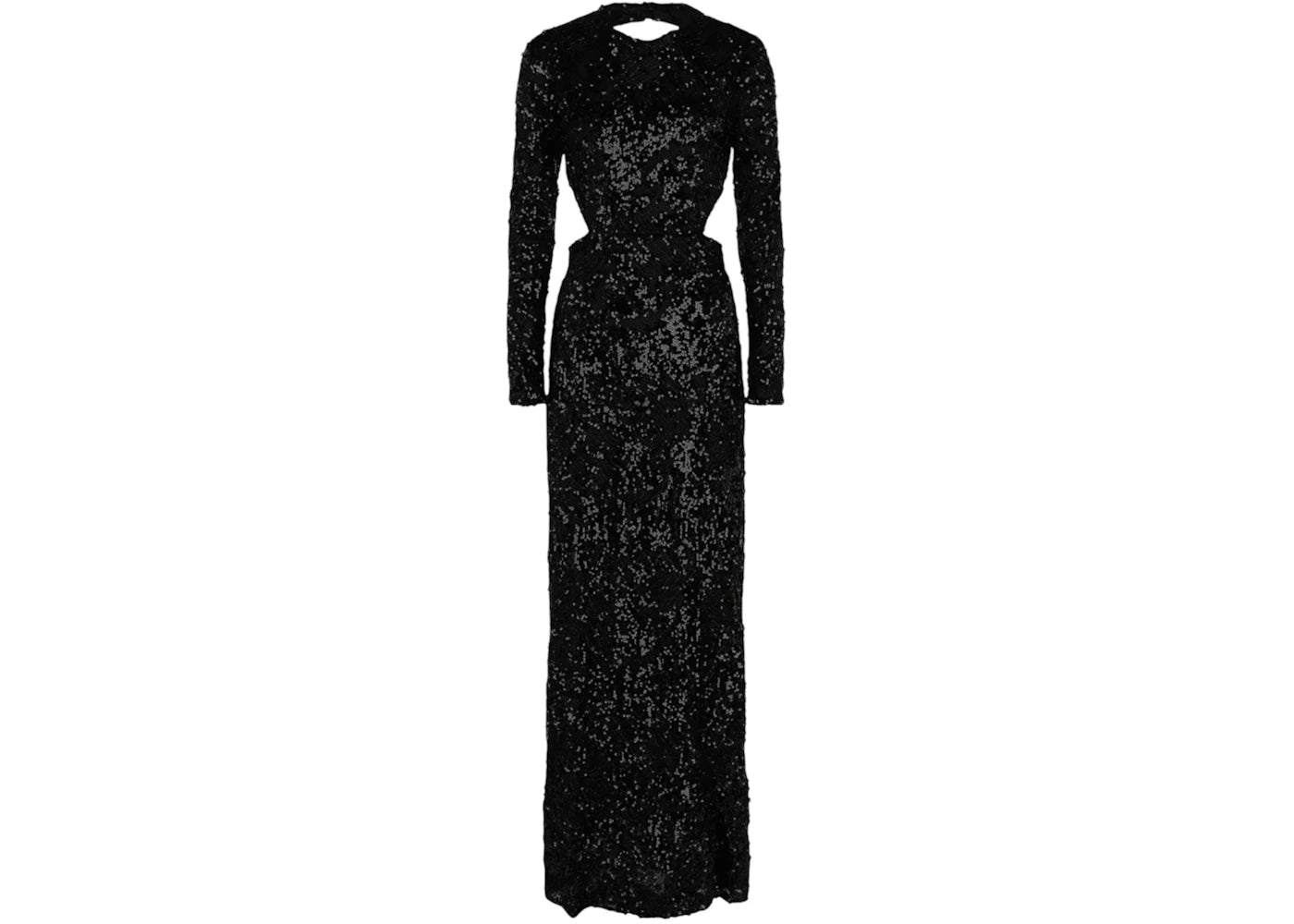 Givenchy Women's Embroidered Sequin Gown With Cutout Detail Black