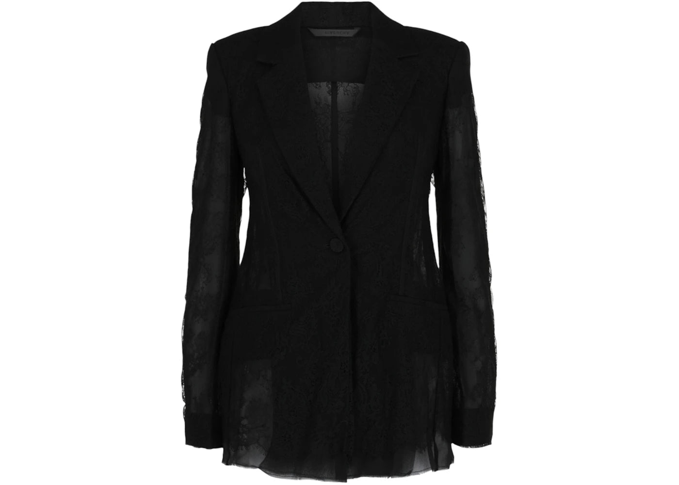 Givenchy Women's Floral Lace Blazer Black