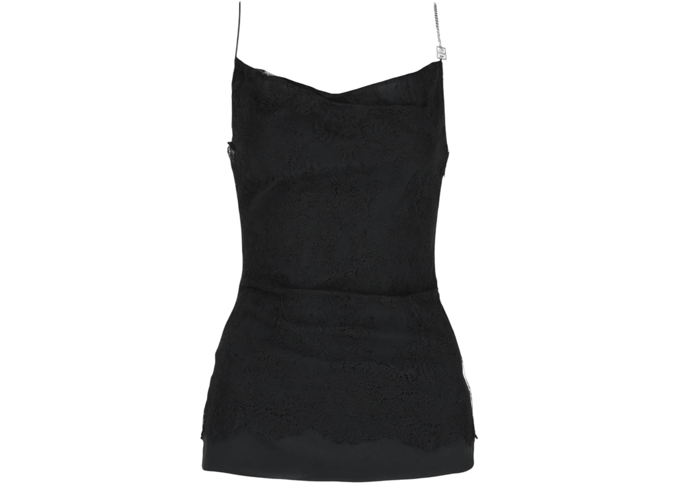 Givenchy Women's Lace 4G Chain-Strap Cami Top Black