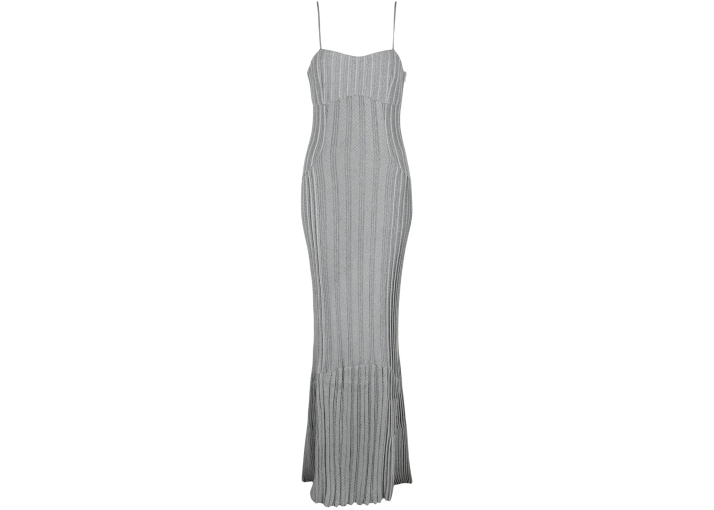 Givenchy Women's Metallic Cable Knit Maxi Dress Silver