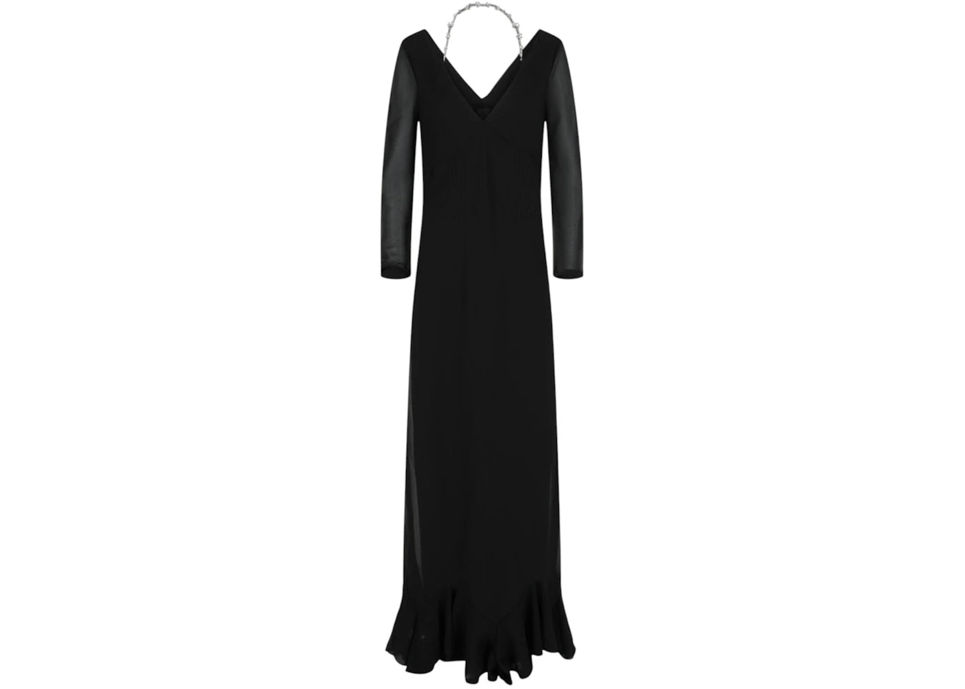 Givenchy Women's Off-The-Shoulder Dress With 4G Claw Chain Black