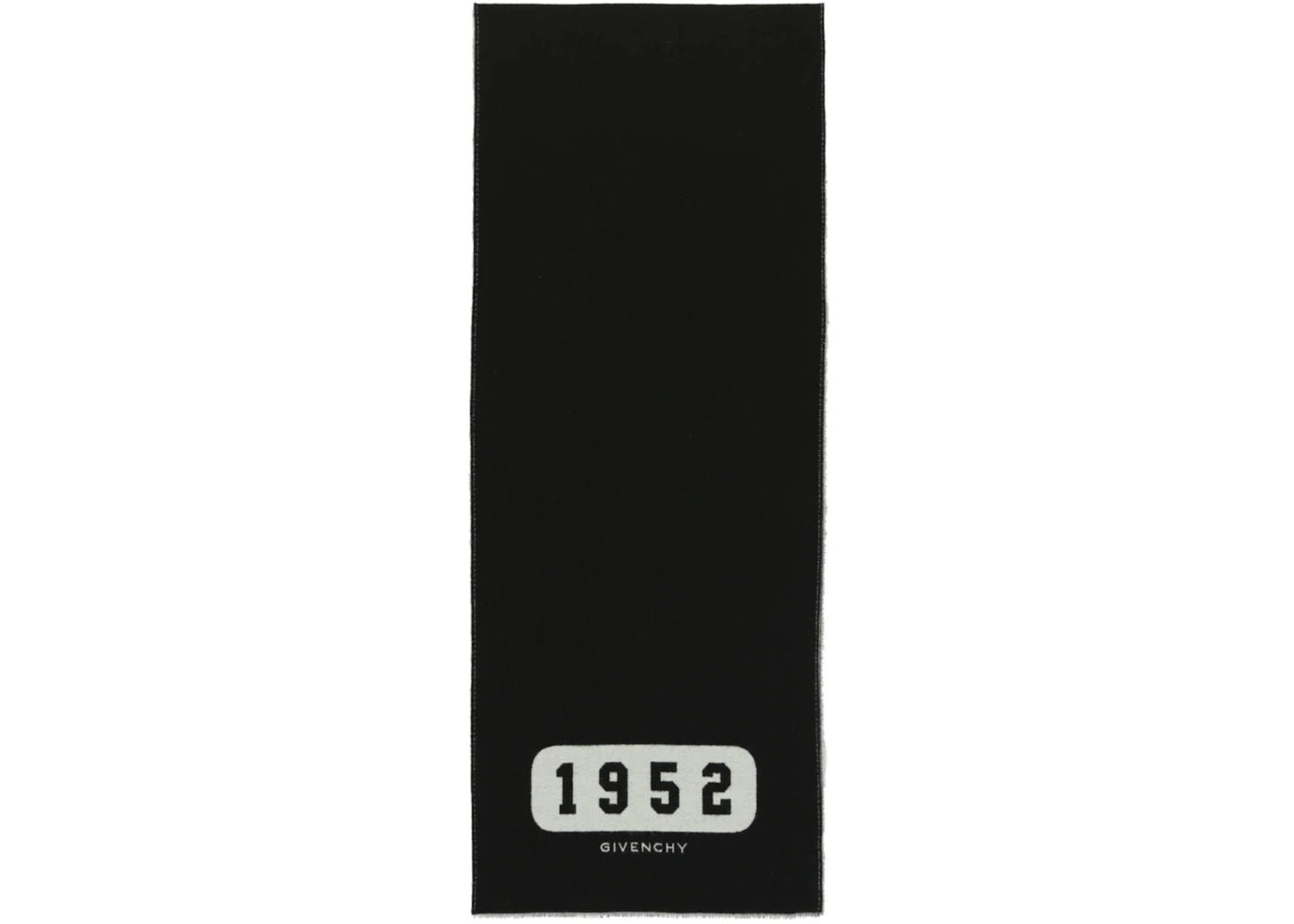 Givenchy Wool College Scarf Black/White