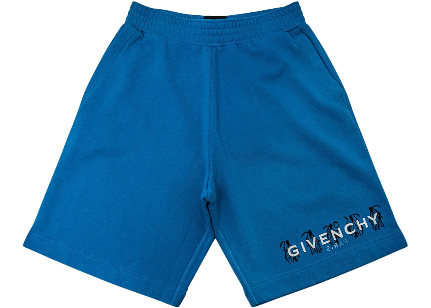 Givenchy x Josh Smith 4G Reaper Reverse Logo Bermuda Shorts Blue/Multi