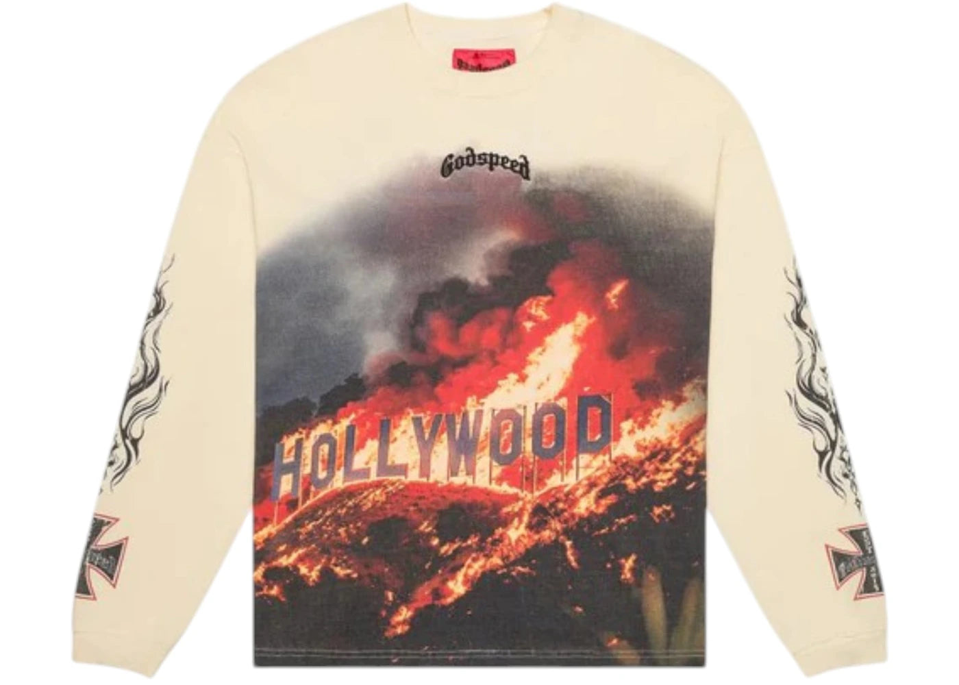 Godspeed Hollywood Inferno L/S T-shirt Bone