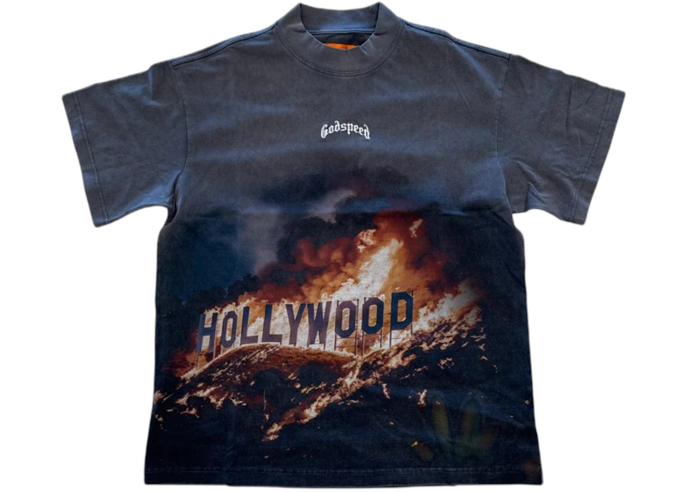 Godspeed Hollywood Inferno T-Shirt Wash Gray