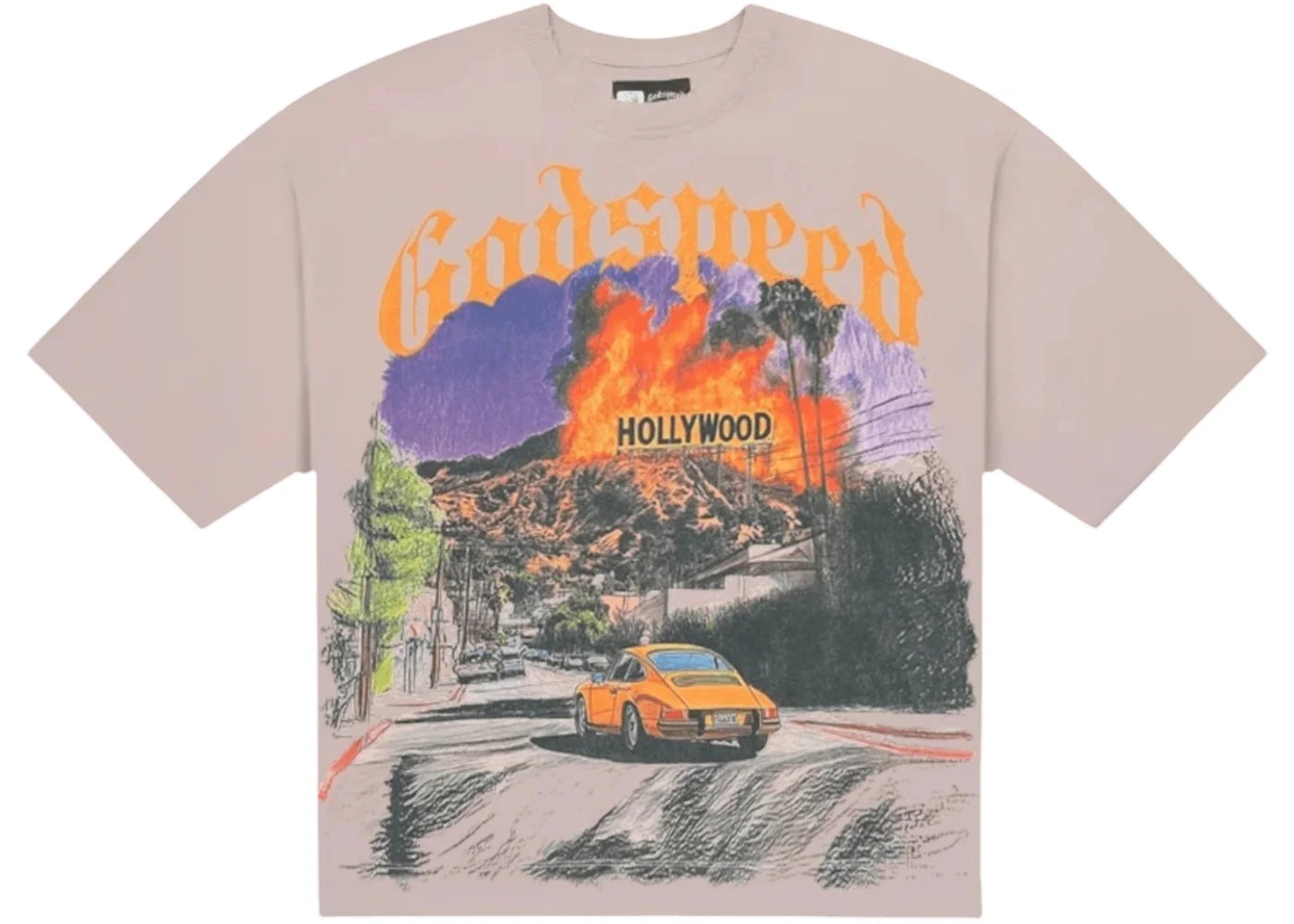 Godspeed Los Scandalous T-shirt Stone Wash