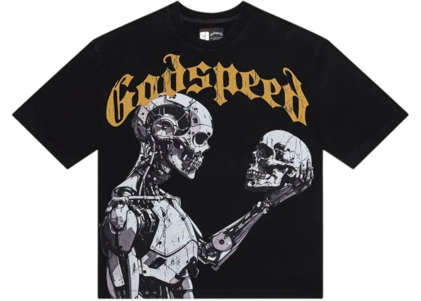 Godspeed Mankind vs AI III T-shirt Black/Yellow