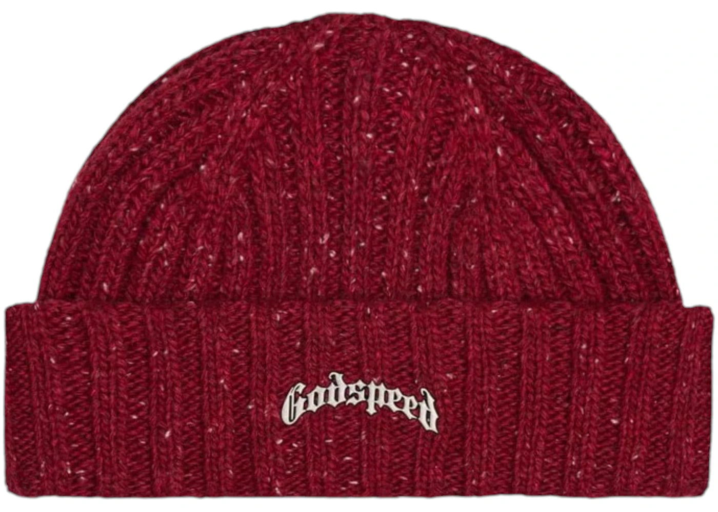 Godspeed OG Logo Emblem Beanie Burgundy Speckle