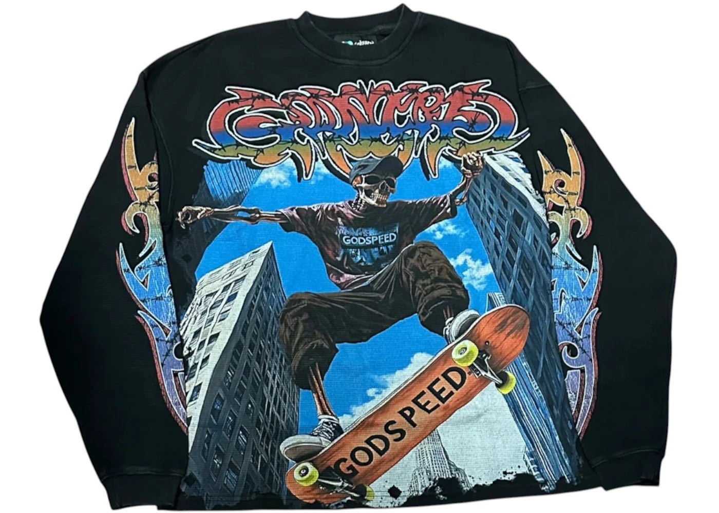 Godspeed Ollie L/S Thermal T-shirt Black Wash