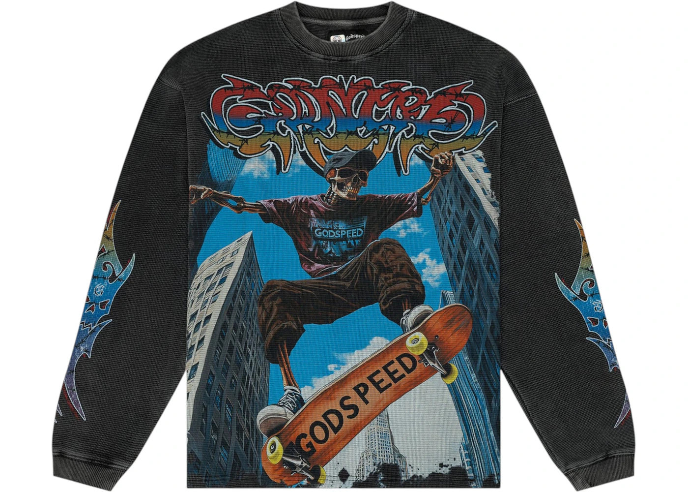 Godspeed Ollie LS Thermal T-shirt Grey Wash