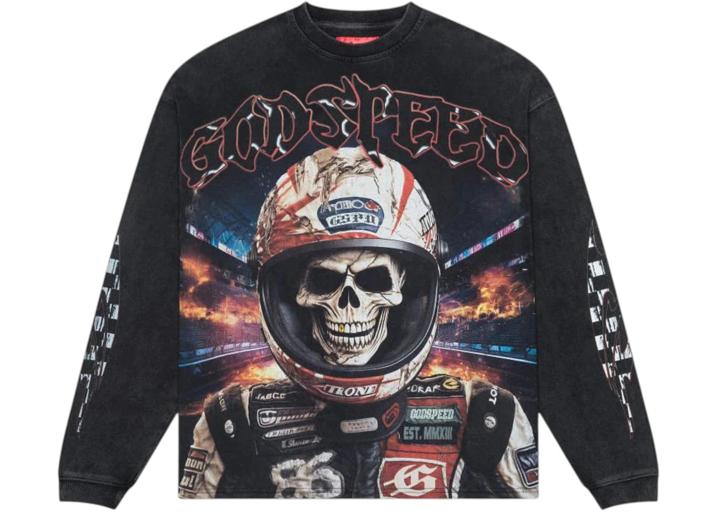 Godspeed Racer Goldie L/S T-Shirt Wash Gray