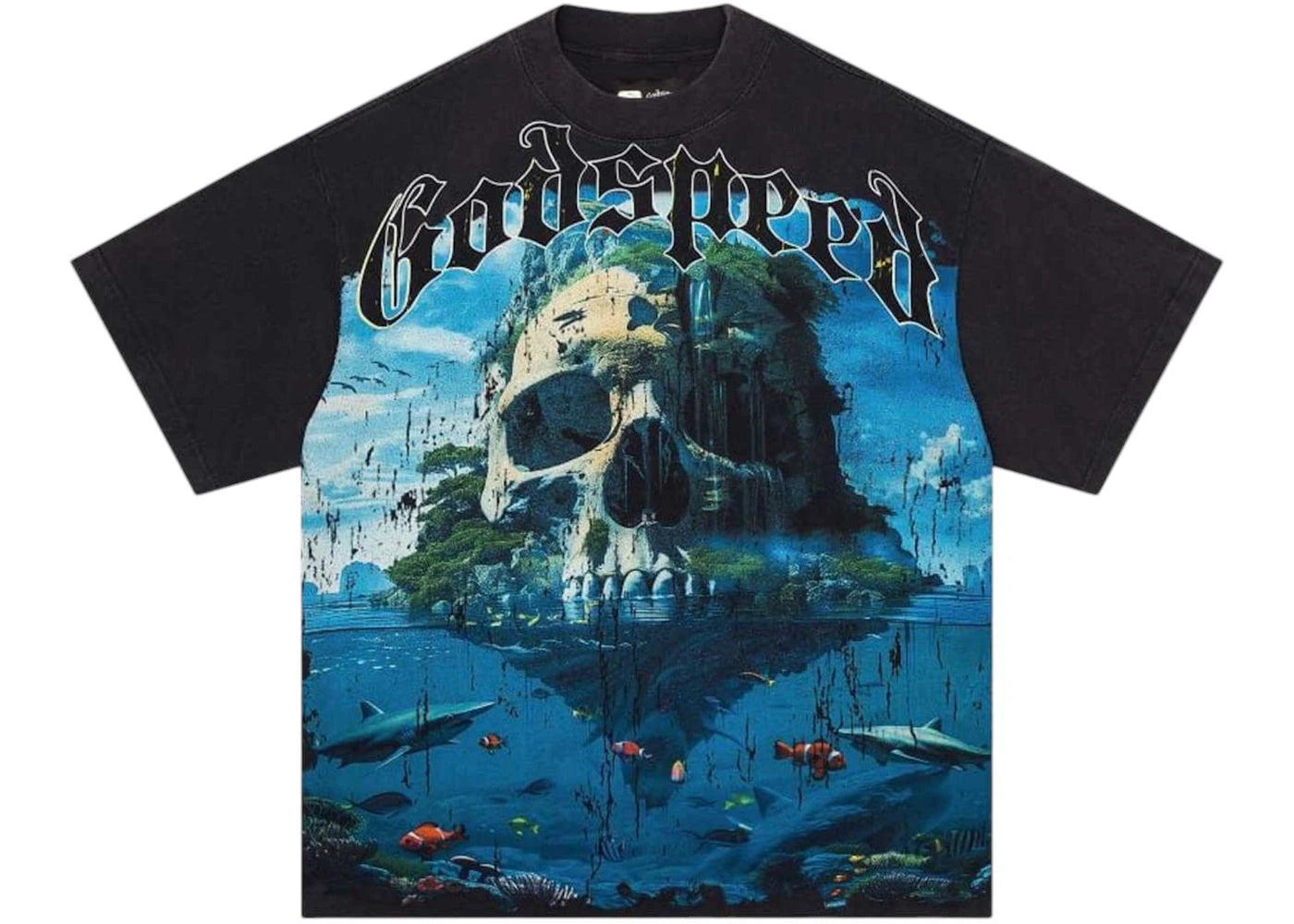 Godspeed Skull Island T-Shirt Grey