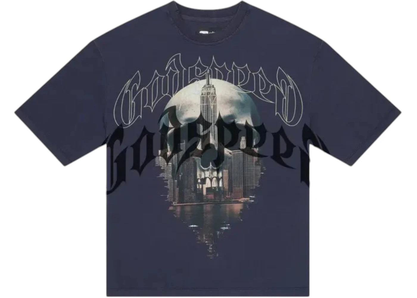 Godspeed Skyline T-shirt Navy Wash