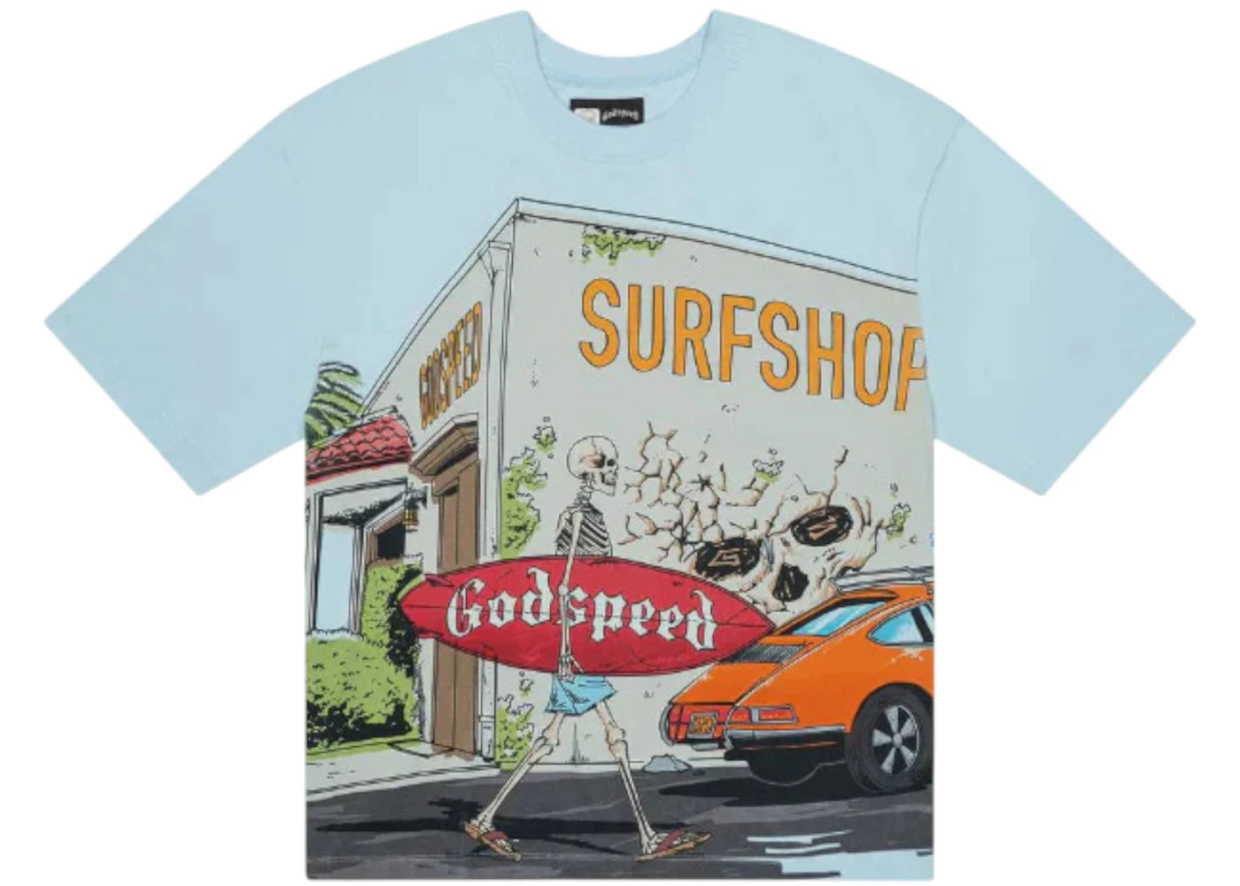 Godspeed Surf Shop T-shirt Baby Blue