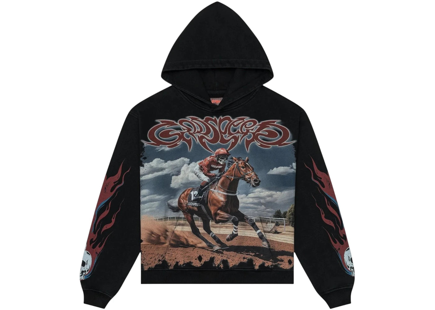 Godspeed Thoroughbred Hoodie Black Wash