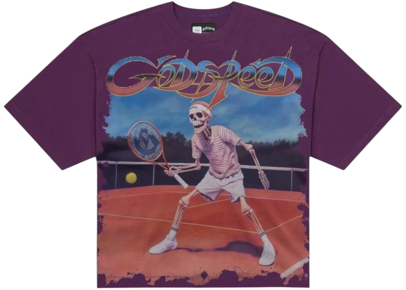 Godspeed Top Spin Tee Purple Wash Tee Purple