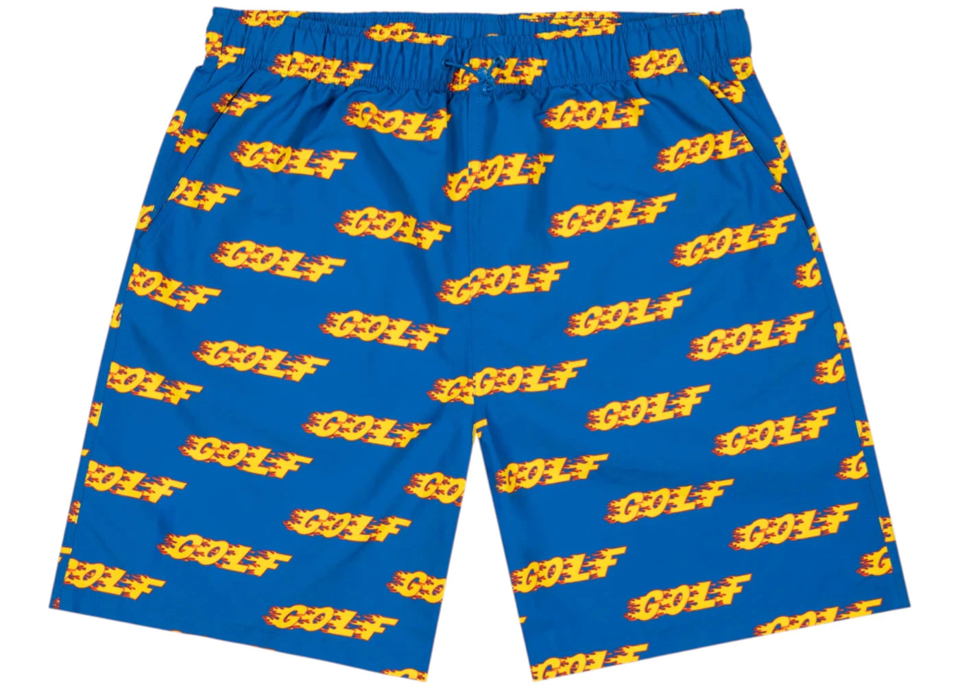 Golf Wang Tyler The Creator Inferno Logo Water Shorts Blue
