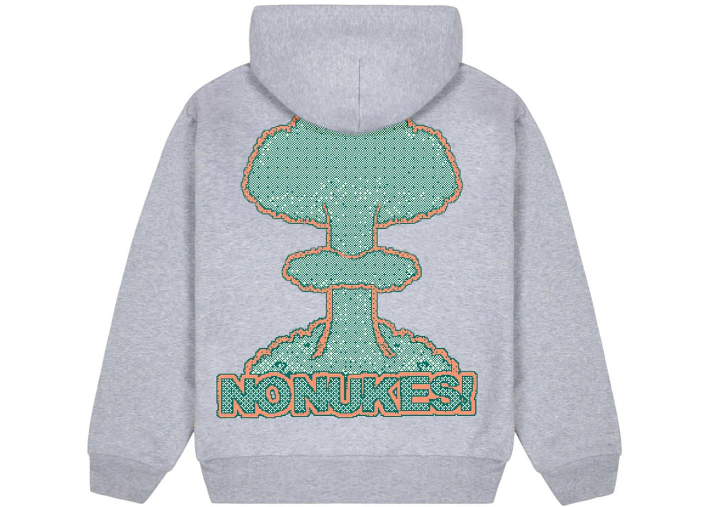 Golf Wang Tyler The Creator No Nukes Pixel Hoodie Grey