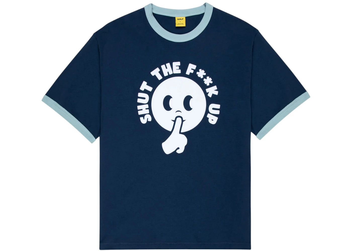 Golf Wang Tyler The Creator STFU Ringer Tee Navy Blue