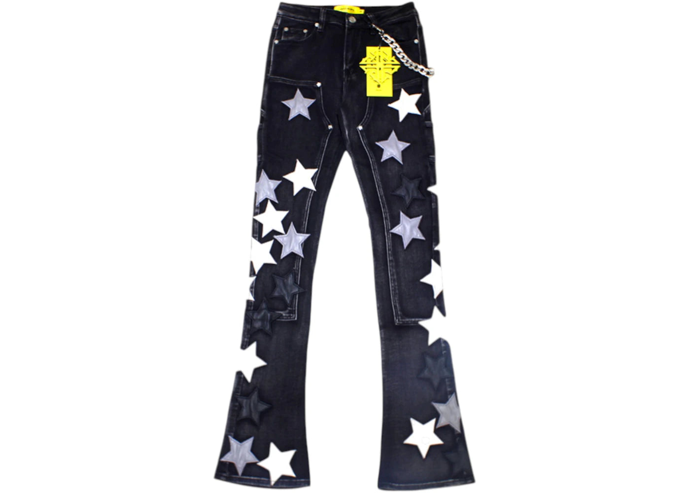 Guapi Vintage Stars Denim Jeans Obsidian Black