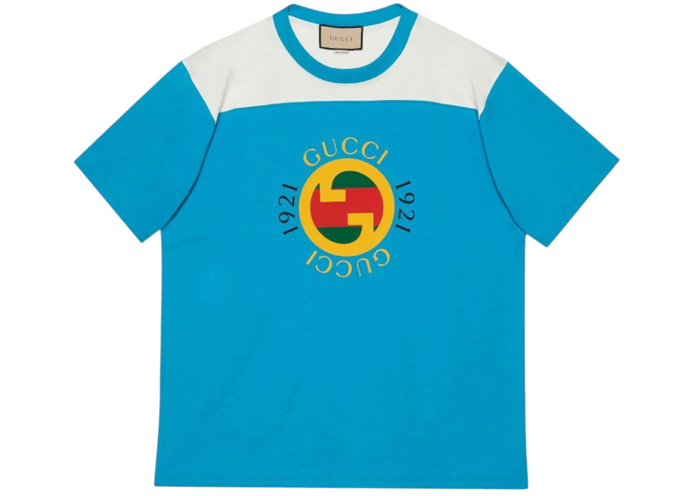Gucci 1921 Logo T-shirt Blue