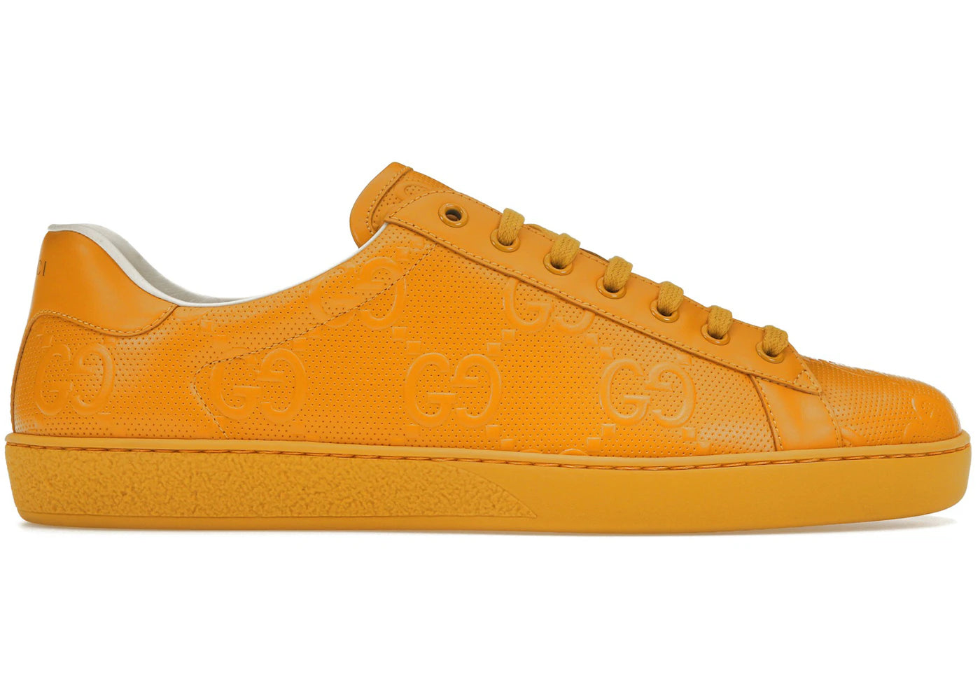 Gucci Ace GG Embossed Yellow