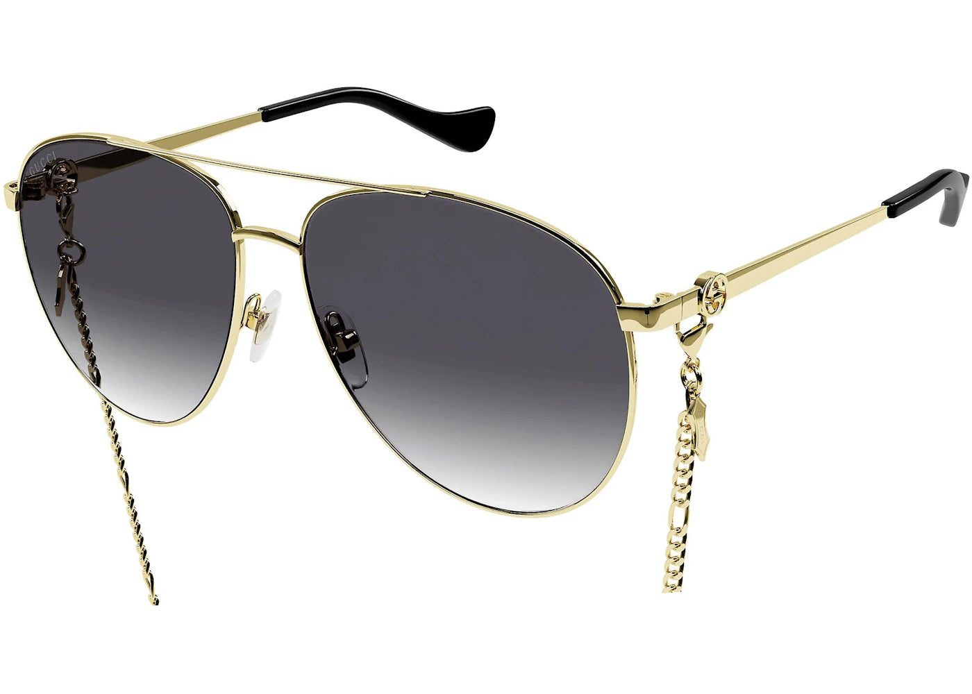 Gucci Aviator Chain Sunglasses Grey Gradient (GG1088S-001-61)