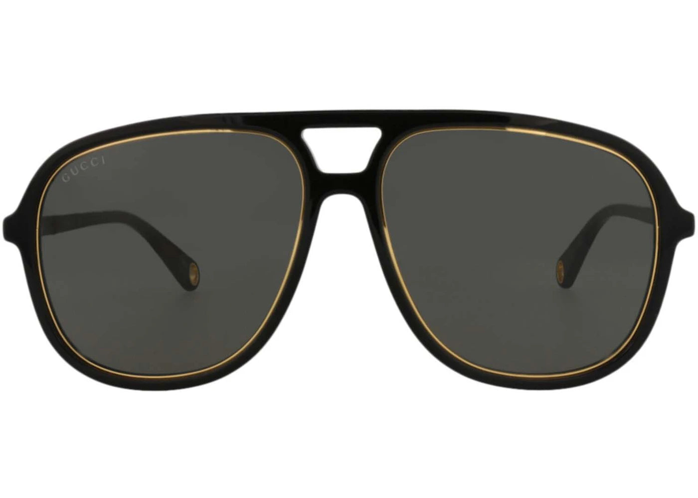 Gucci Aviator Frame Acetate Sunglasses Black/Grey (GG1077S-30012797-001-00011)