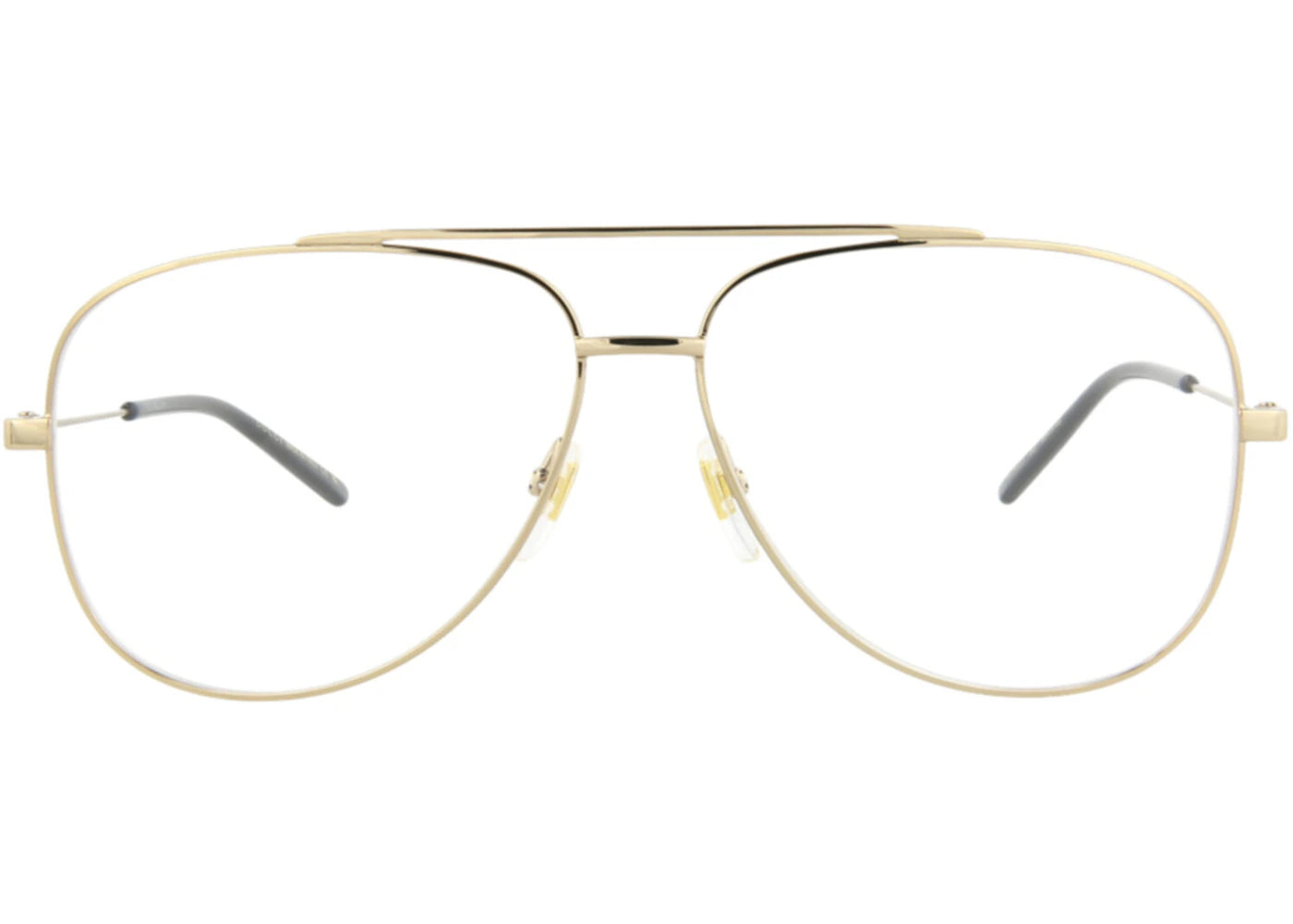 Gucci Aviator-Frame Metal Optical Frames Gold Gold Transparent (GG0442O-30006433-002)