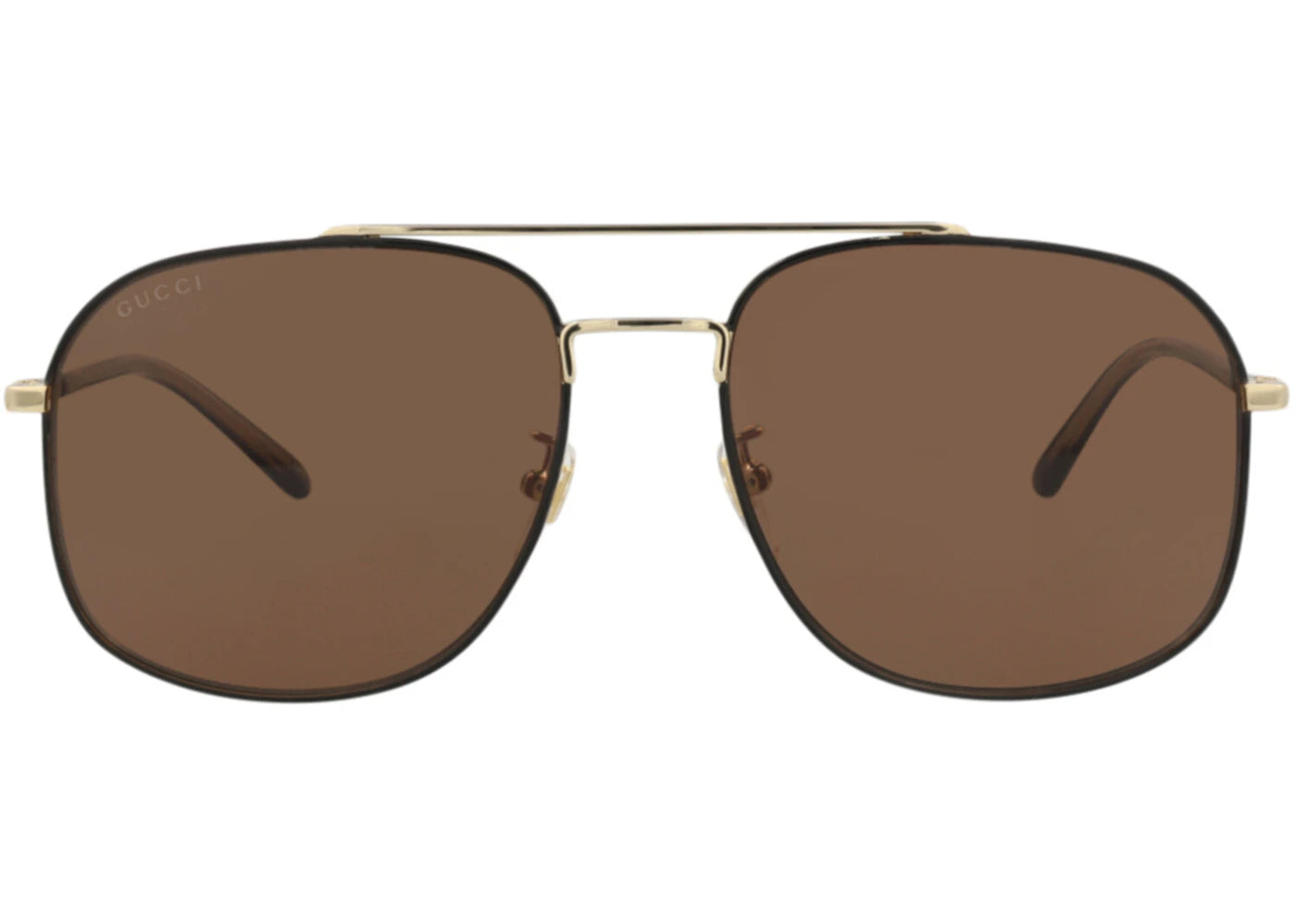 Gucci Aviator-Frame Metal Sunglasses GOLD HAVANA BROWN (GG1351S-30013912-004)