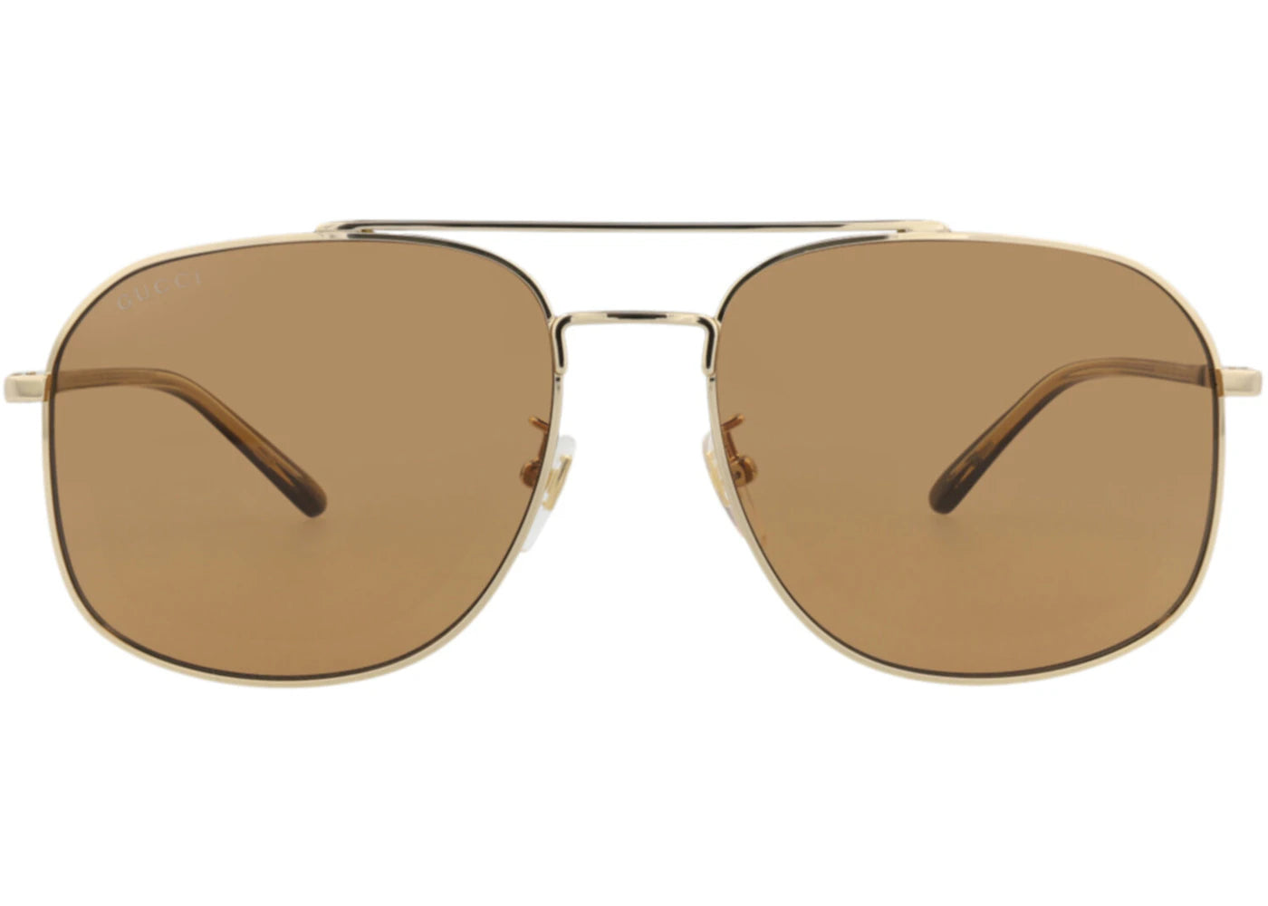 Gucci Aviator-Frame Metal Sunglasses GOLD HAVANA BROWN (GG1351S-30013912-005)