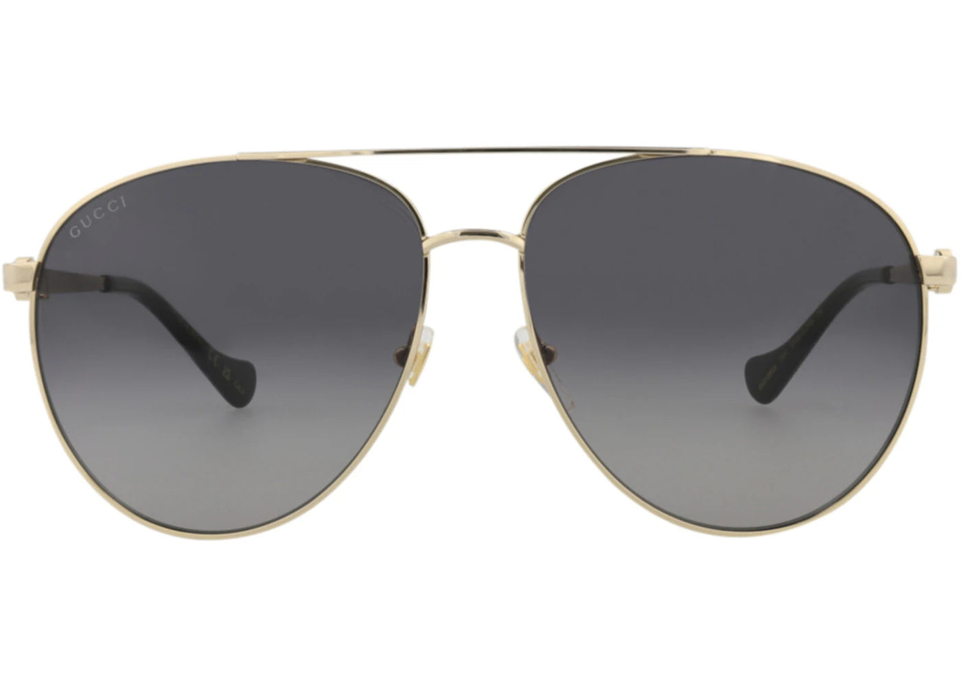 Gucci Aviator-Frame Metal Sunglasses Gold Gold Grey (GG1088S-30012964-001)