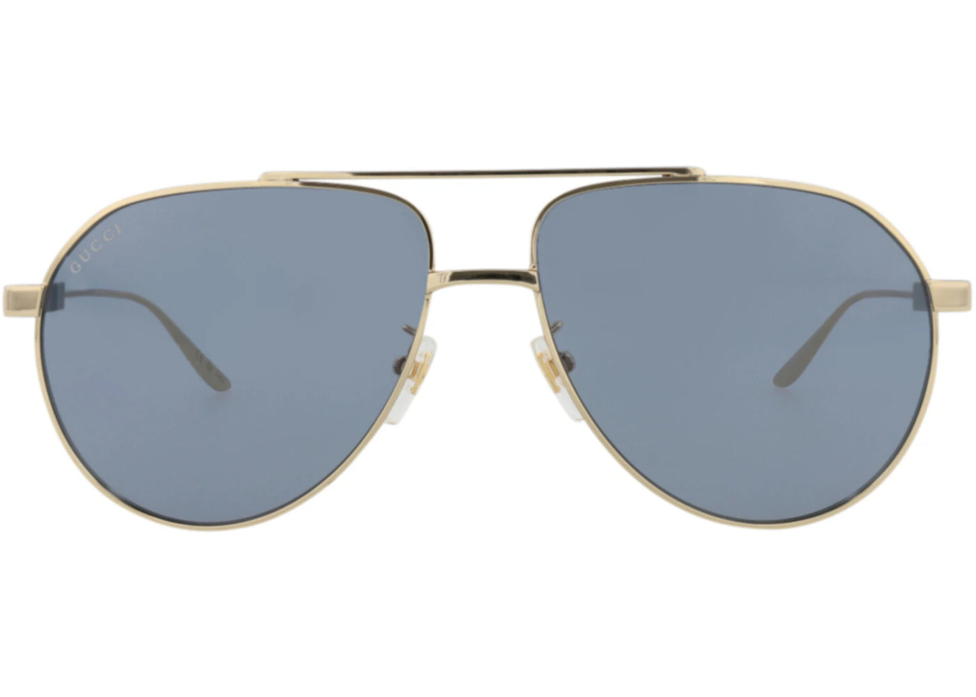 Gucci Aviator-Frame Metal Sunglasses Gold/Gold/Grey (GG1311S-30013897-003)